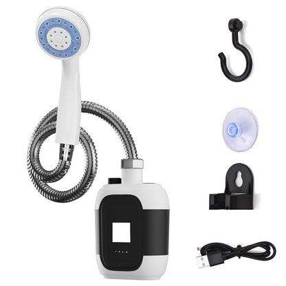 Portable USB Rechargeable Camping Shower Pump for Outdoor RV Travel