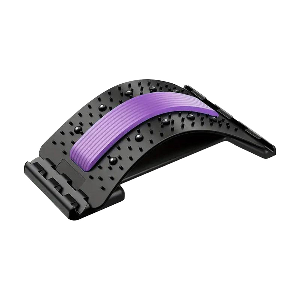 Four-Level Back Support Stretcher Back Massager Lumbar Back Support Stretcher Purple