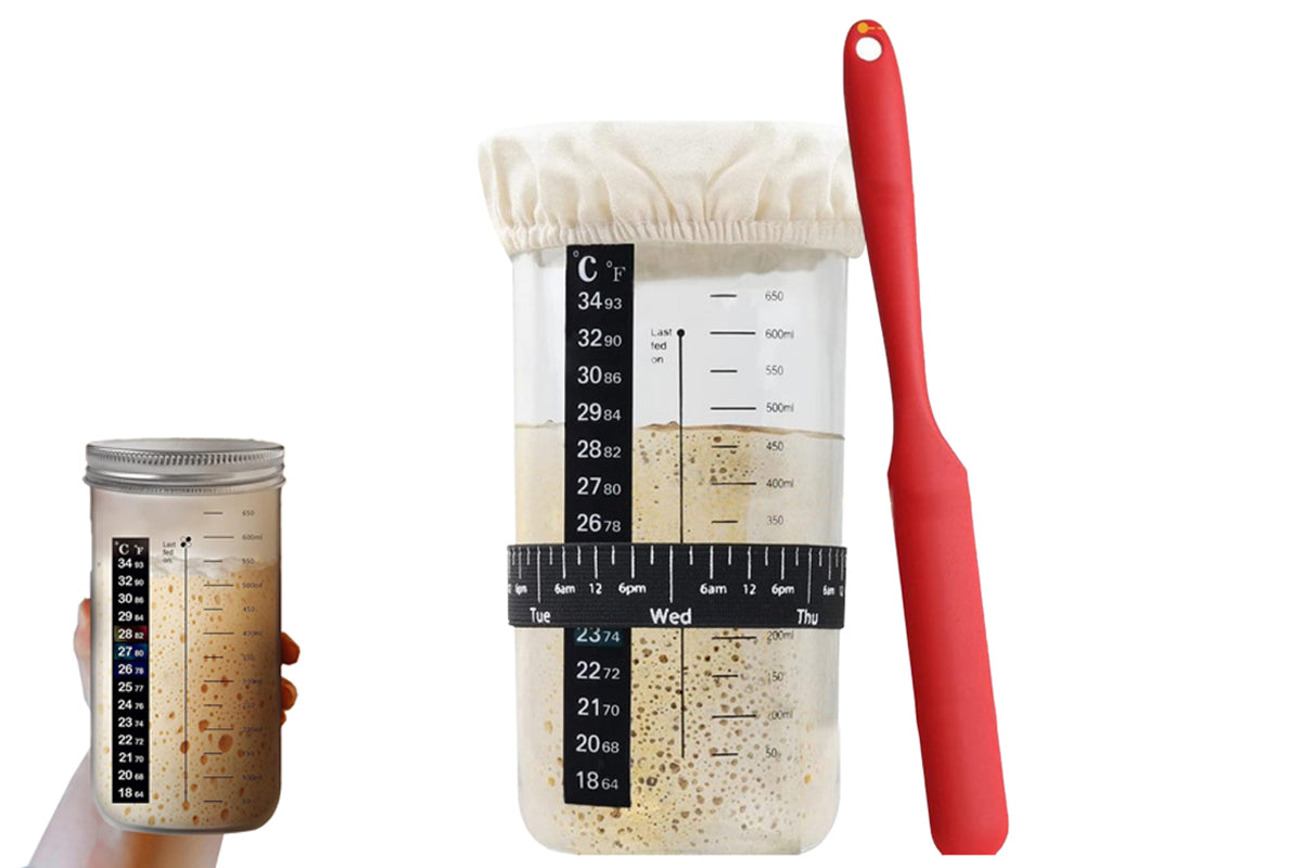 24OZ Sourdough Bread Proofing Jar Set Baking supplies For Beginners