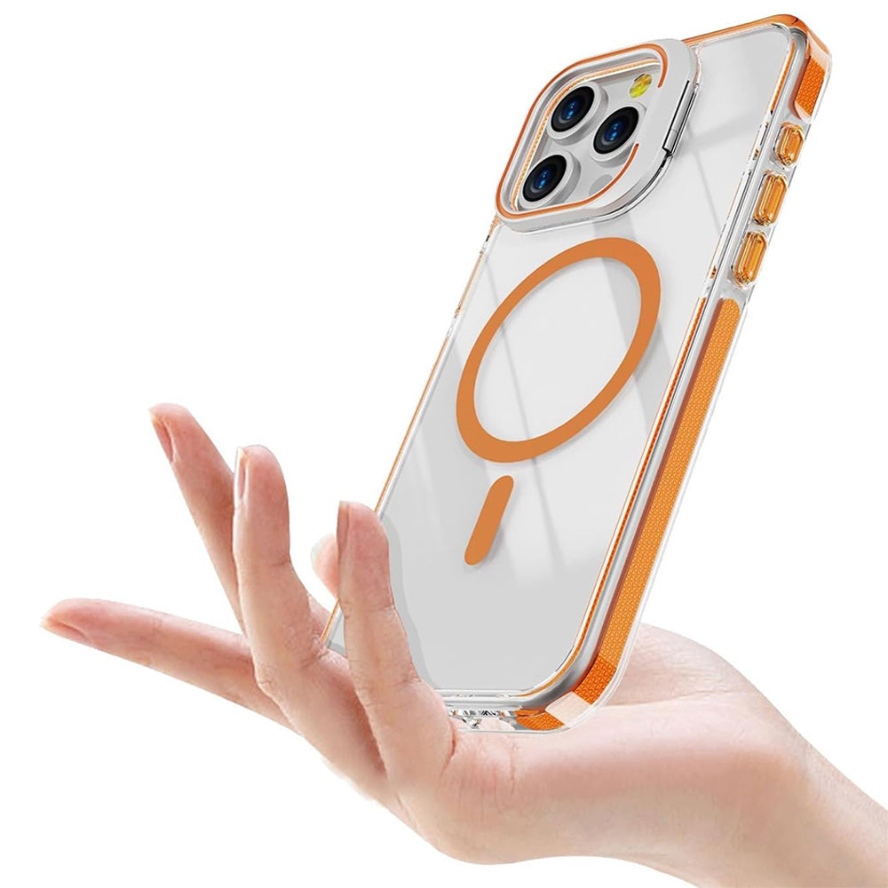 For iPhone 16 Series Protective Case Scratch-Resistant Back Cover Orange