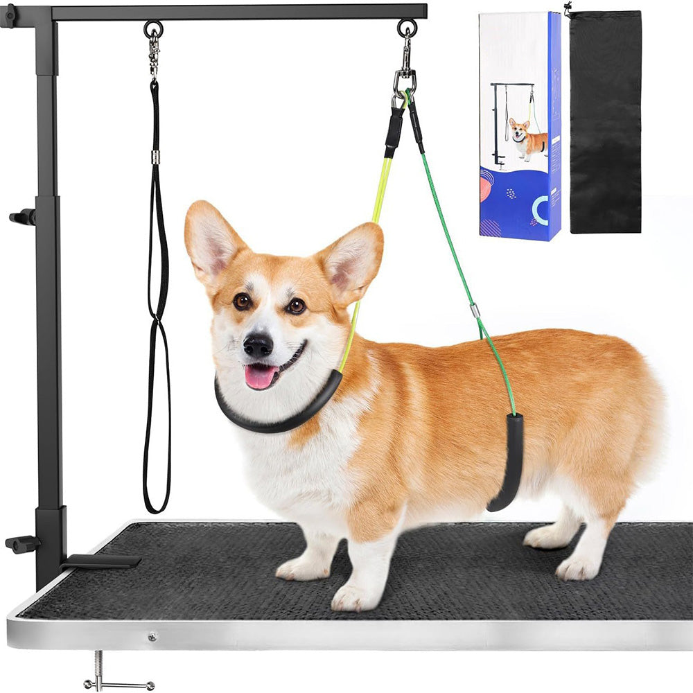 Dog Grooming Holder Pet Grooming Hammock Stand with Loop Noose