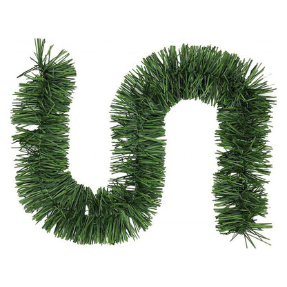 15m Green Christmas Tinsel Garland for Holiday Party & Home Decoration