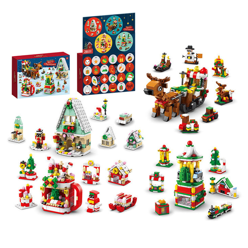 Advent Calendar ¨C Christmas House Mini Building Set for Kids and Adults 6+ Style 3