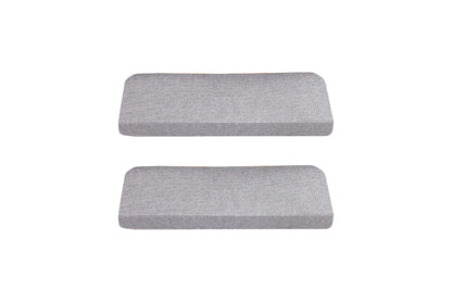 2Pcs Stairs Tread Mat Self-adhesive Cling Non Slip Wear-Resistant Carpet Mat-Gray