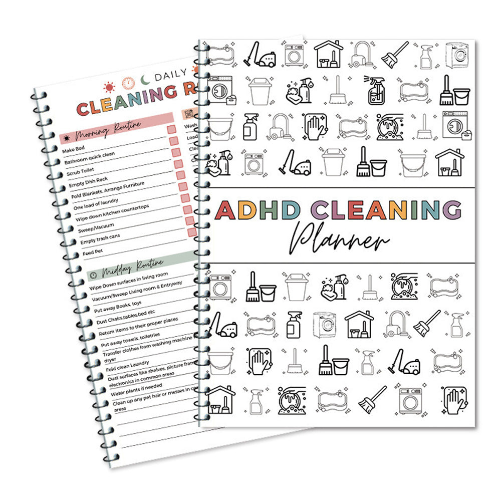DIY Cleaning Schedule and Checklist Organizer Daily Weekly Monthly Household Cleaning Planner for Home