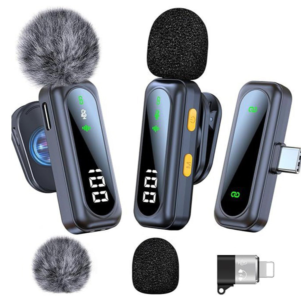 Wireless Lavalier Microphone ââ‚?Magnetic Mini Mic with LED for Phones