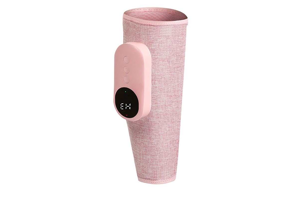 2Pcs Leg Massager Muscles Relax Heated Air Compression Foot Massage for Calf Blood Circulation-Pink