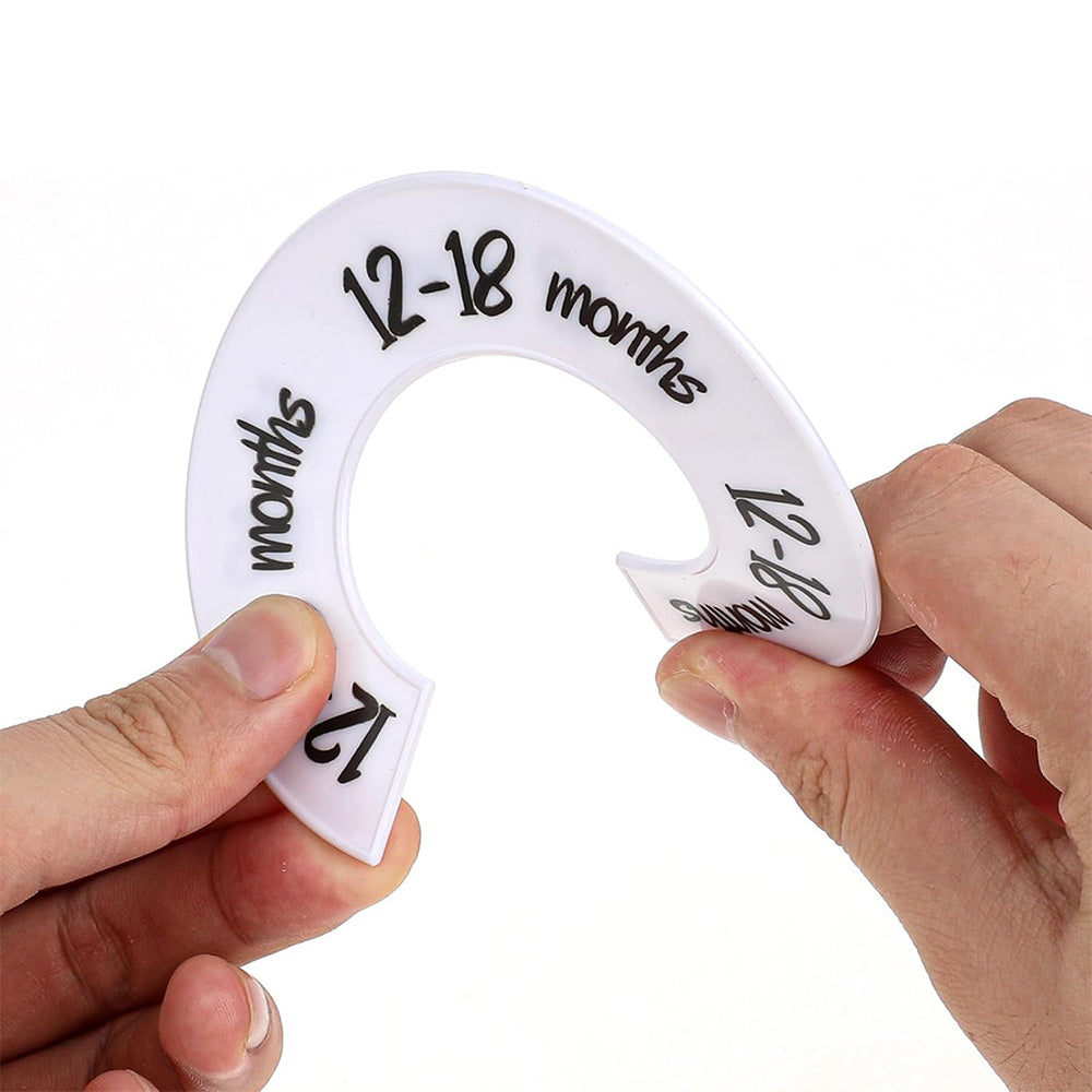 6Pcs Closet Dividers Unisex Clothes Size Age Dividers Closet Wardrobe Clothing Organizer