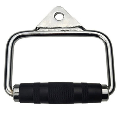 Single D Stirrup Handle with Rubber Grips for Cable Exercise Equipment