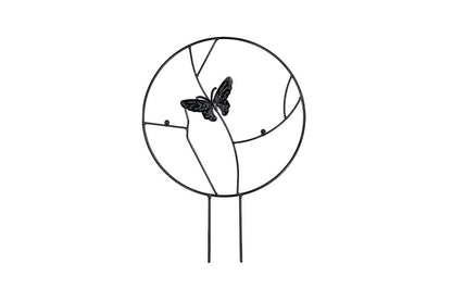 Plant Support Stakes Metal Holder Flower Pot Climbing Trellis-butterfly