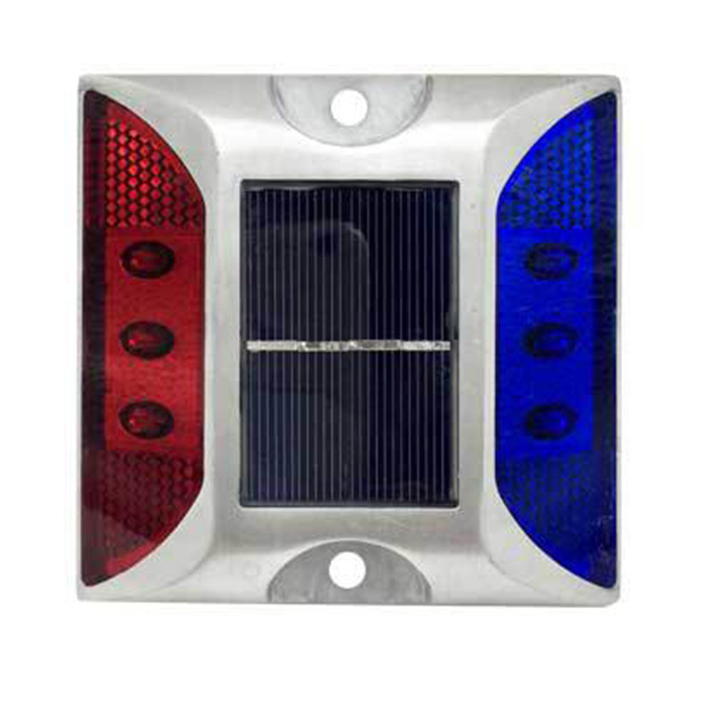 4 Piece Solar Deck Lights for Roadway Driveway - Mixed Color