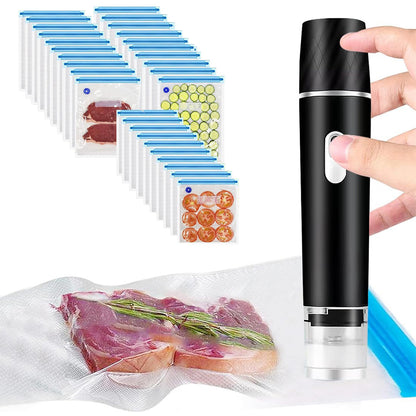 Handheld Vacuum Sealer with 30 Reusable Bags