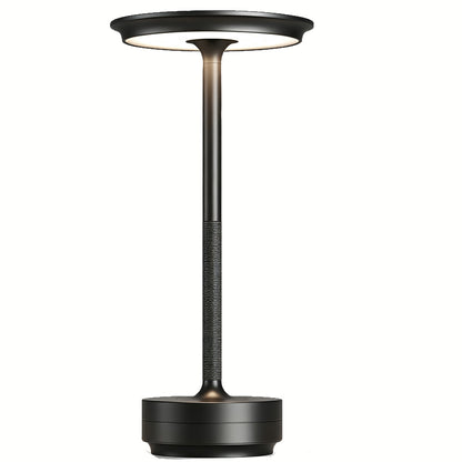 Retro Rechargeable Table Lamp with 3 Color Temperatures - Black