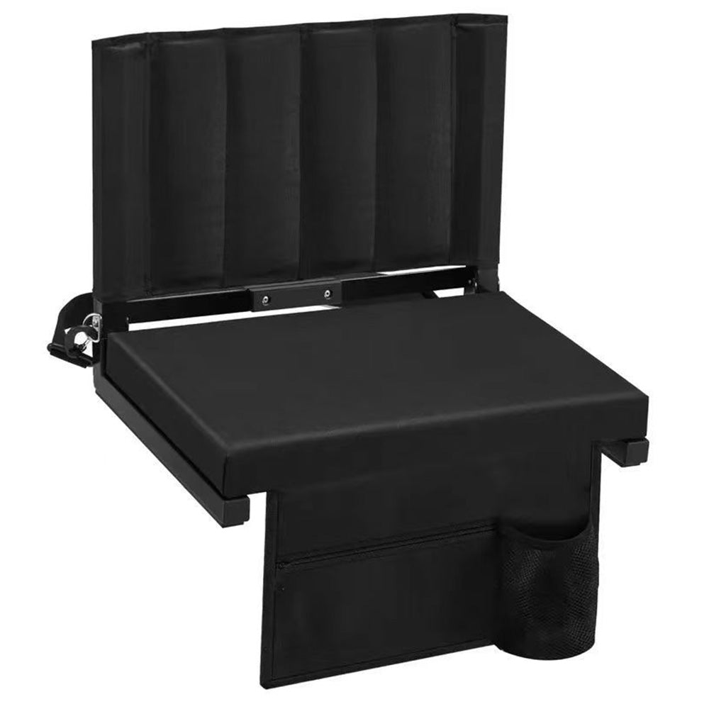 Comfortable Stadium Seat with Shoulder Strap and Storage Pocket