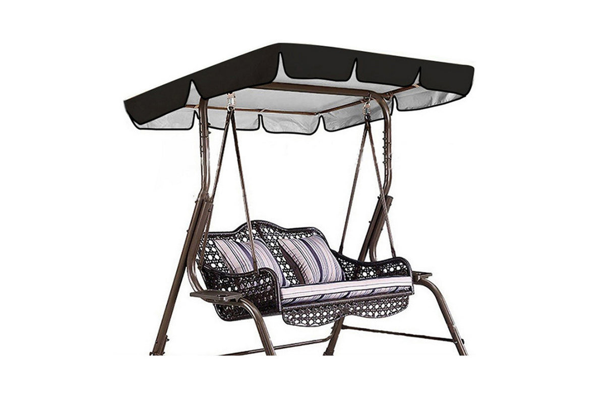 Outdoor Furniture Garden Swing Cover All Weather Protection Outdoor Furniture Protector-Black