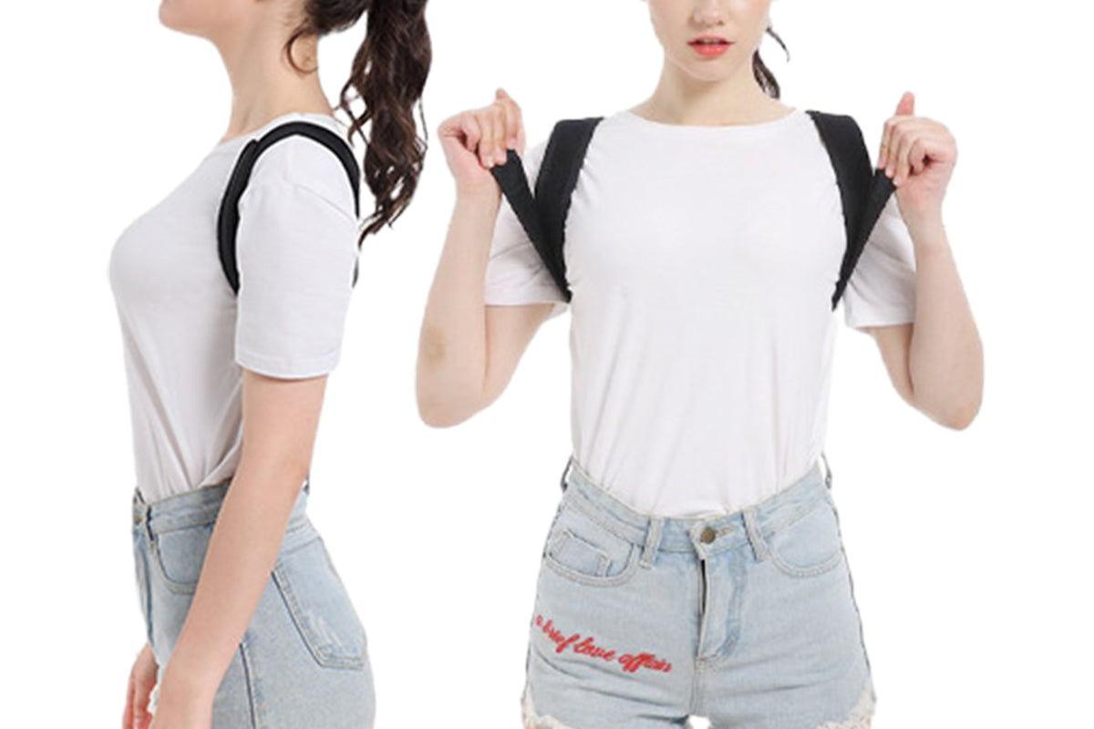 2Pcs Posture Corrector Back Straight Shoulders Brace Clavicle Support