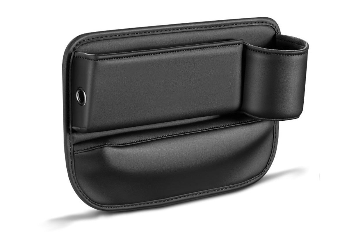 2Pcs Auto Seat Gap Filler Organizer Seat Gap Storage Box with Cup Holders for Phone