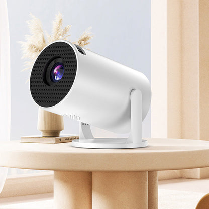 Mini Portable Projector with WiFi Screen Mirroring and Adjustable 240 Degree Projection