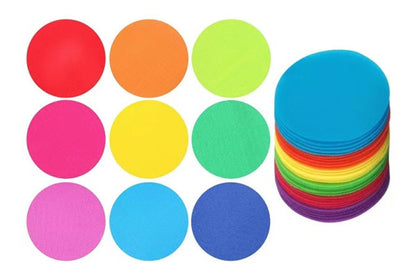 48PCS Carpet Spot Markers Sit Dot Circle Classroom Easy Teach Tool Game for Teachers -Round