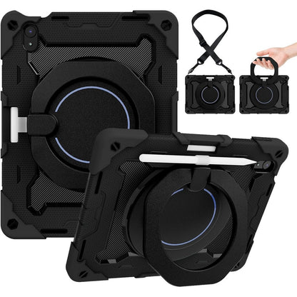 Shockproof Rugged Protective Case with Pencil Holder for iPad Air 6 Pro 11-Black