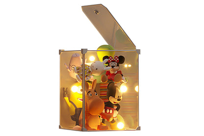 1-Layer Clear Plush Toys Organizer Bag Closet Storage Ideas for Dolls Teddies Figures