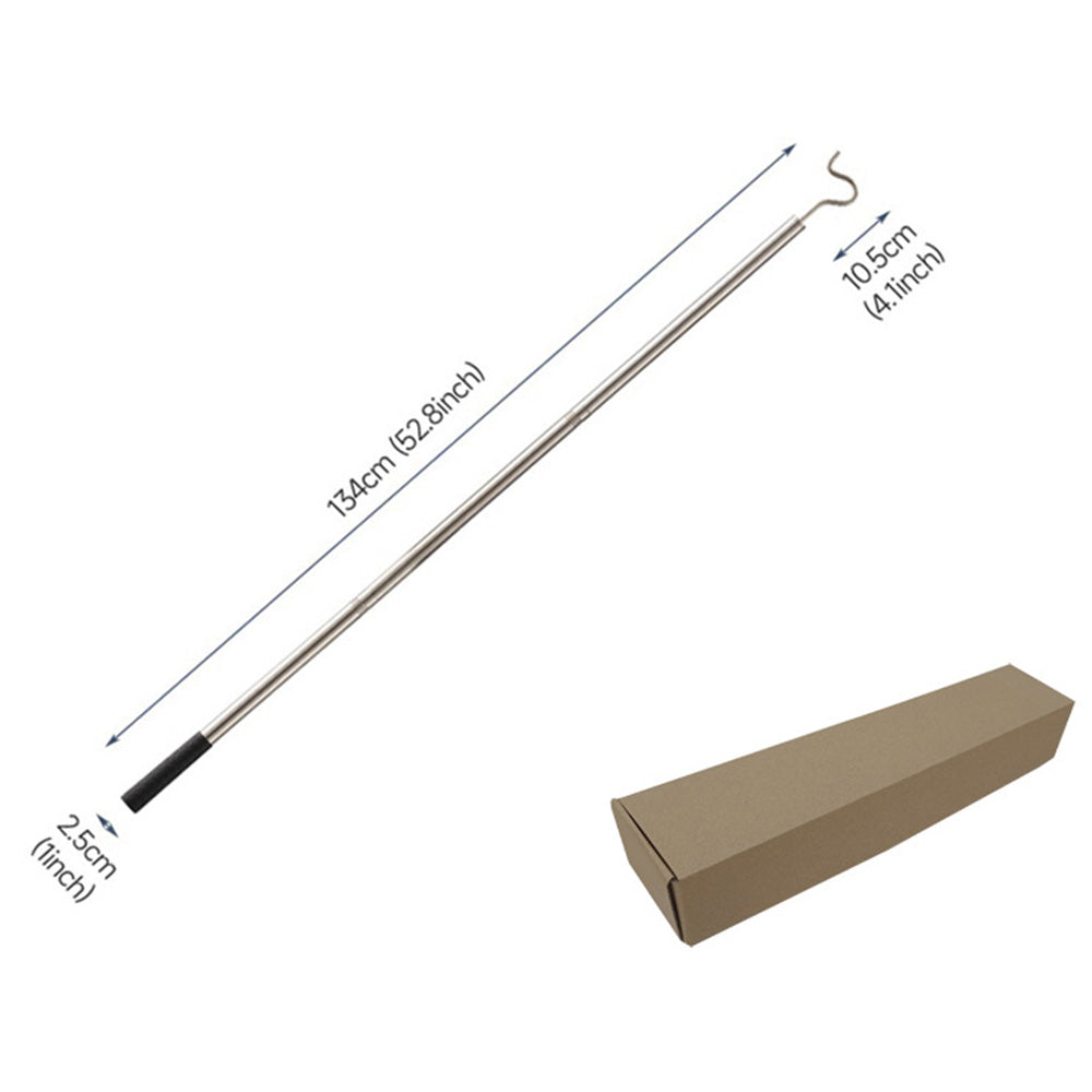 Stainless Steel Extendable Clothes Hook Pole with Sponge Handle for Hanging