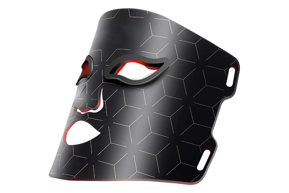 Red Light Therapy for Face with Remote Red Light Mask at Home-Black