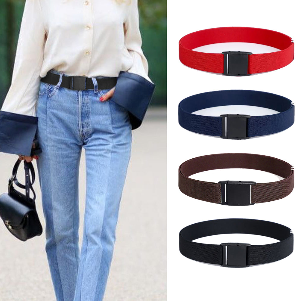 4Pcs Elastic Belt Adjustable Invisible Stretch Waistband for Men Women