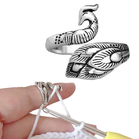 2Pcs Adjustable Ring Knitting Loop Knitting Sewing Accessories Style 2