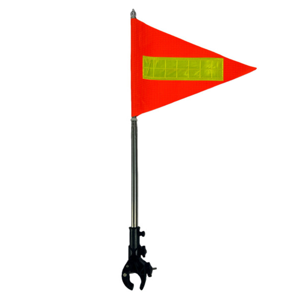 43cm Bike Flag with Pole Reflective Strip