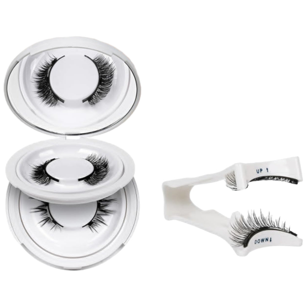 2 Pairs Reusable Magnetic Eyelashes with Tweezers