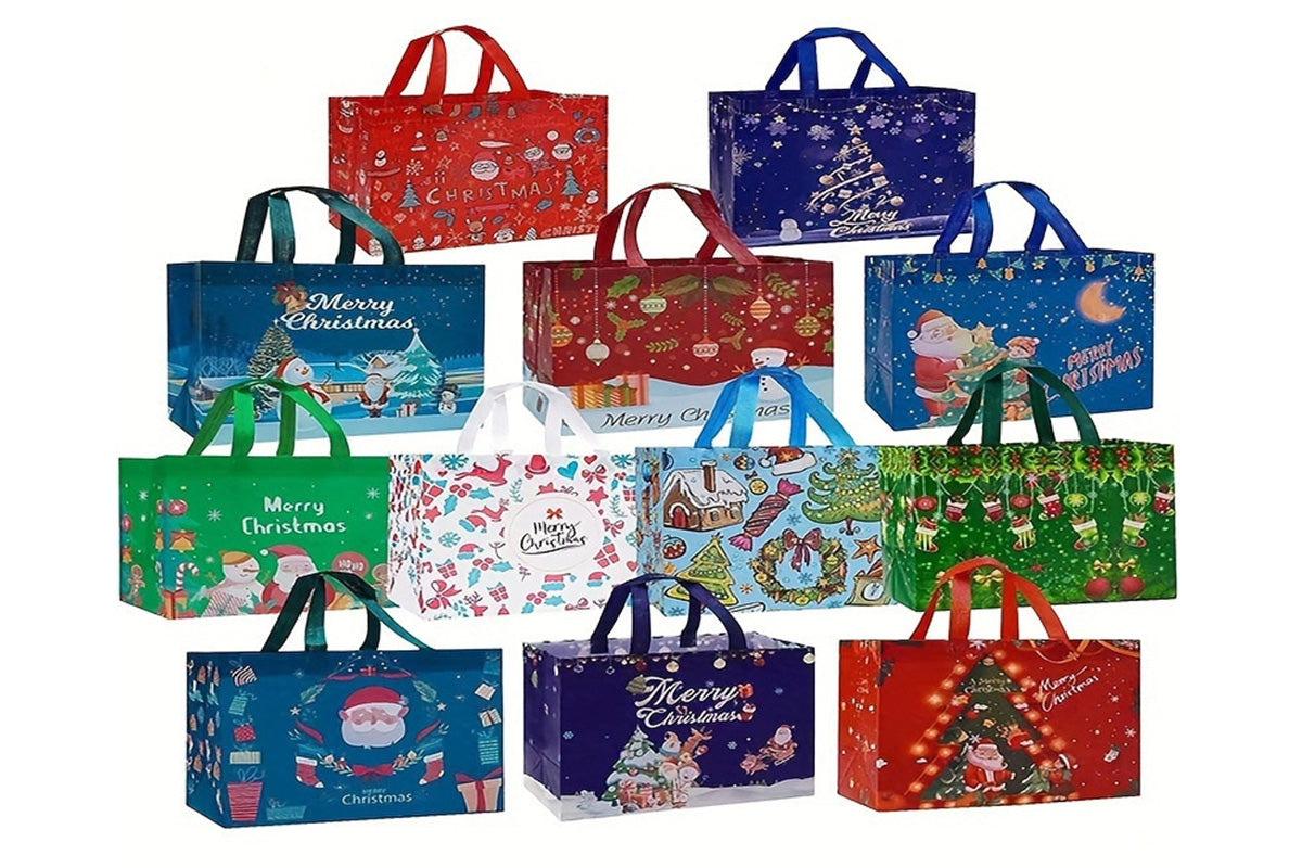 12 Piece Christmas Gift Bags