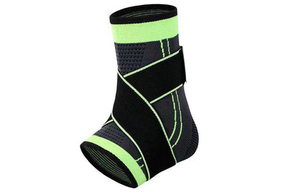 Sports Ankle Brace Support Compression Sleeve for Foot Stabilization-Black