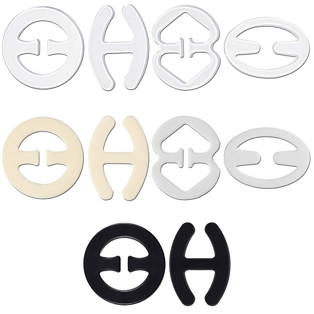 10 Pack Bra Strap Cleavage Control Sports Racerback Running Clasp Holder Clips