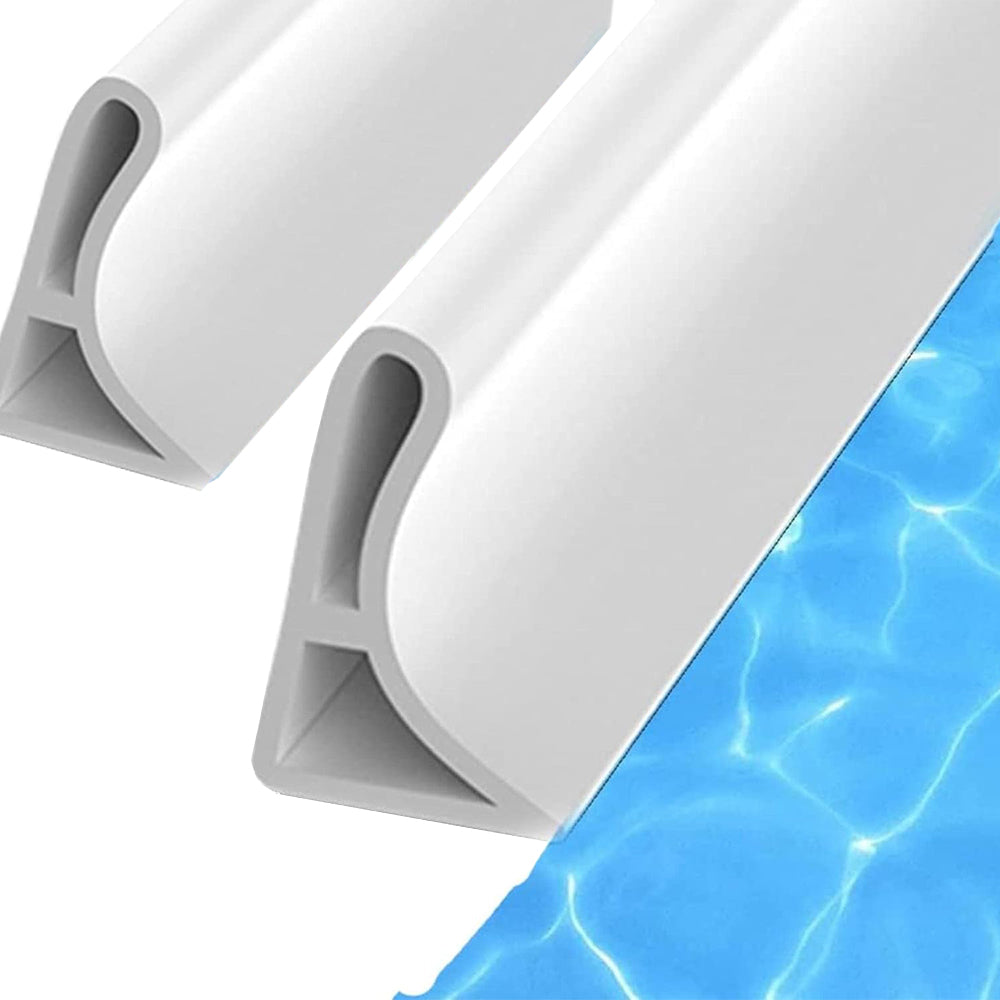 2Pcs Silicone Shower Splash Guard Curved Waterproof Strip