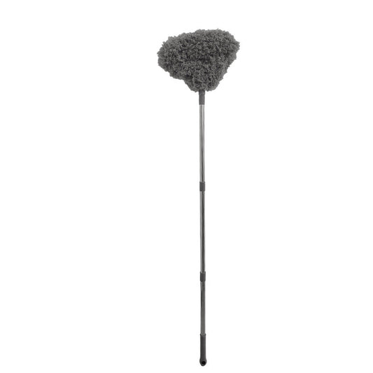 Adjustable Ceiling Fan Cleaner Duster Microfiber Duster for Walls Door Window Top Cleaning Gray