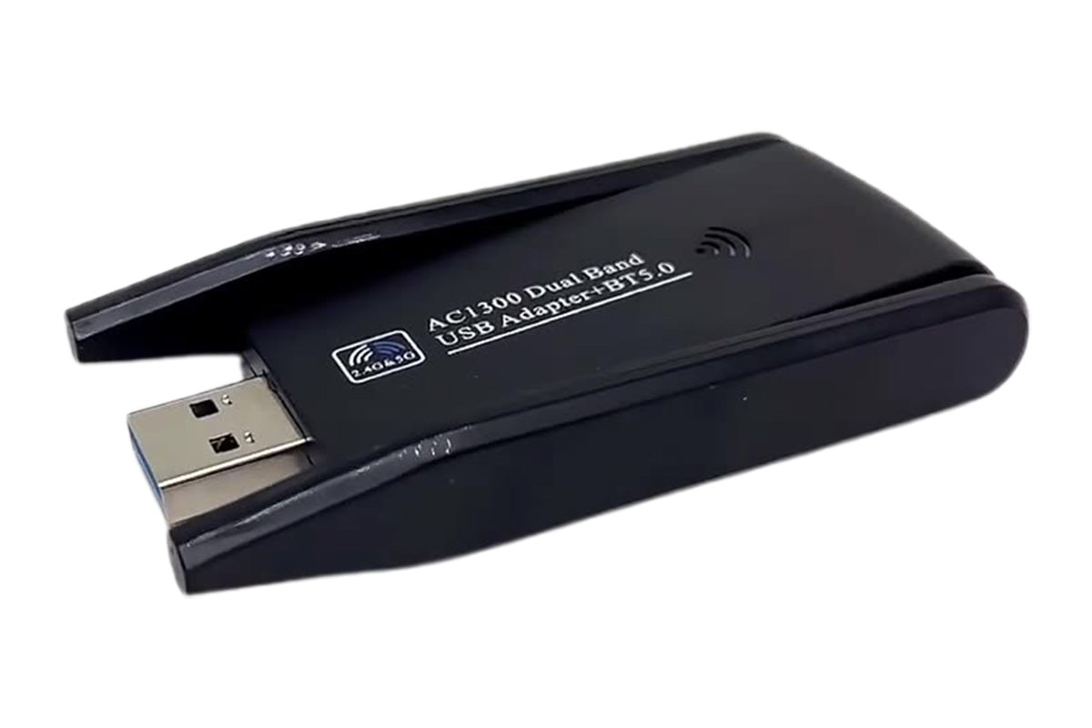 AC1300Mbps USB 3.0 Dual Band WiFi Network Adapter for PC