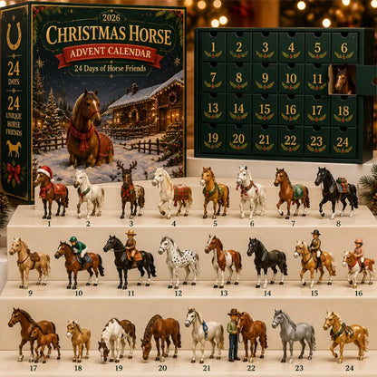 2D Acrylic Horse Figure Christmas Advent Calendar