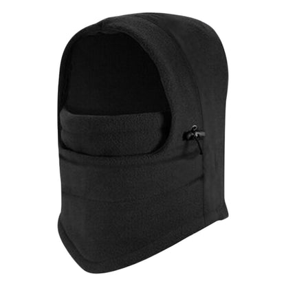 3-in-1 Winter Cycling Balaclava Thermal Fleece Face Mask-Black
