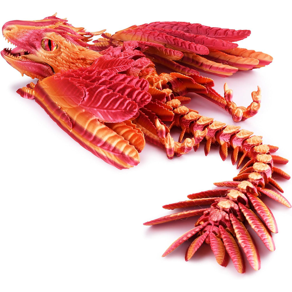 3D Printed Wyvern Dragon Flexible Articulated Dragon Toy Desktop Decor Style 1