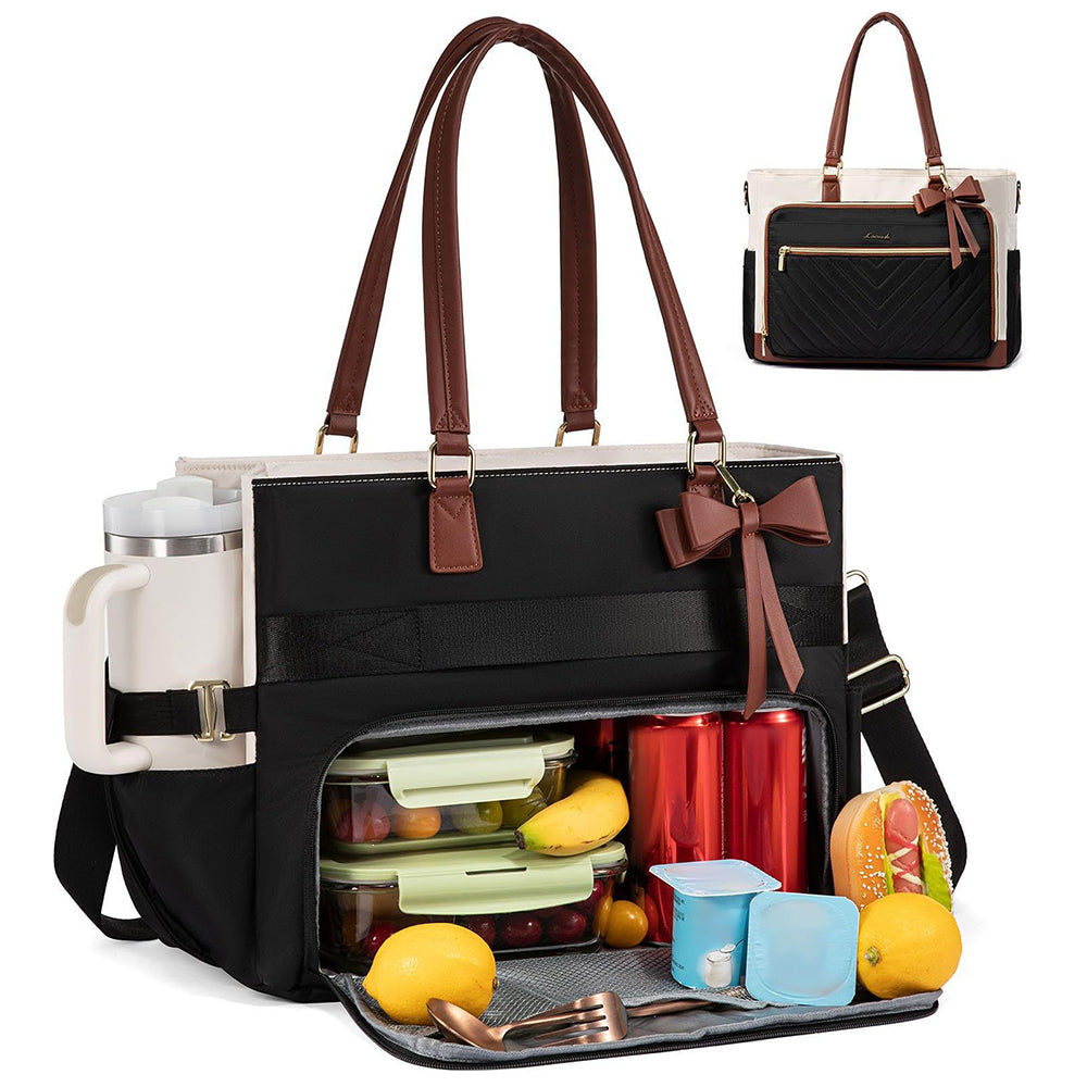 Insulated Tote Bag Laptop Lunch Bag