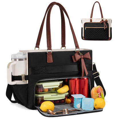 Insulated Tote Bag Laptop Lunch Bag