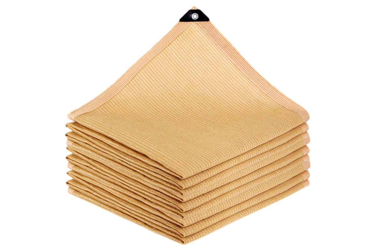 Outdoor Sun Shade Cloth Heat Resistant HDPE Sun Shade With Grommets