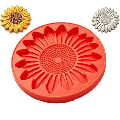 Concrete Molds Stepping Stone Mold for Garden Path - Sunflower