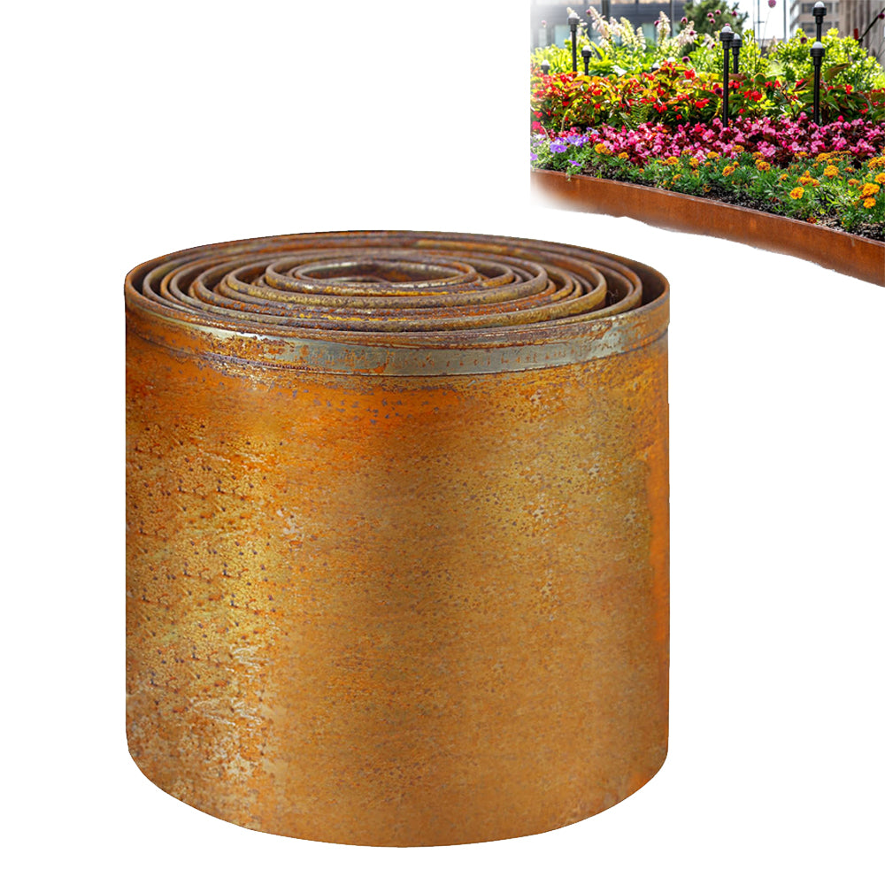 500x15x0.03 cm Corten Steel Garden Edging