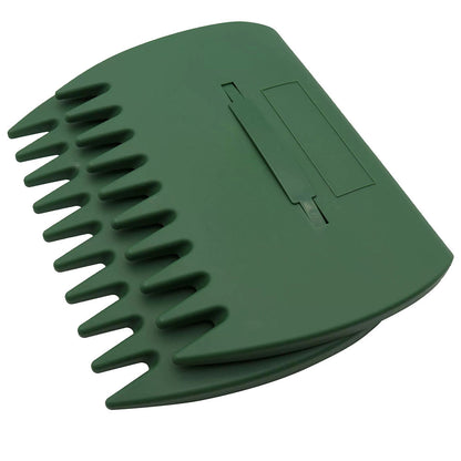 Pair of Leaf Grass Scoops Hand Pickup Garden Rakes Army Green