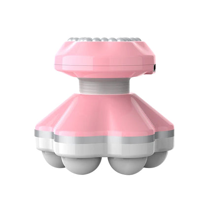 Portable Electric Vibration Massager Hand Held Body Back Massager Pink
