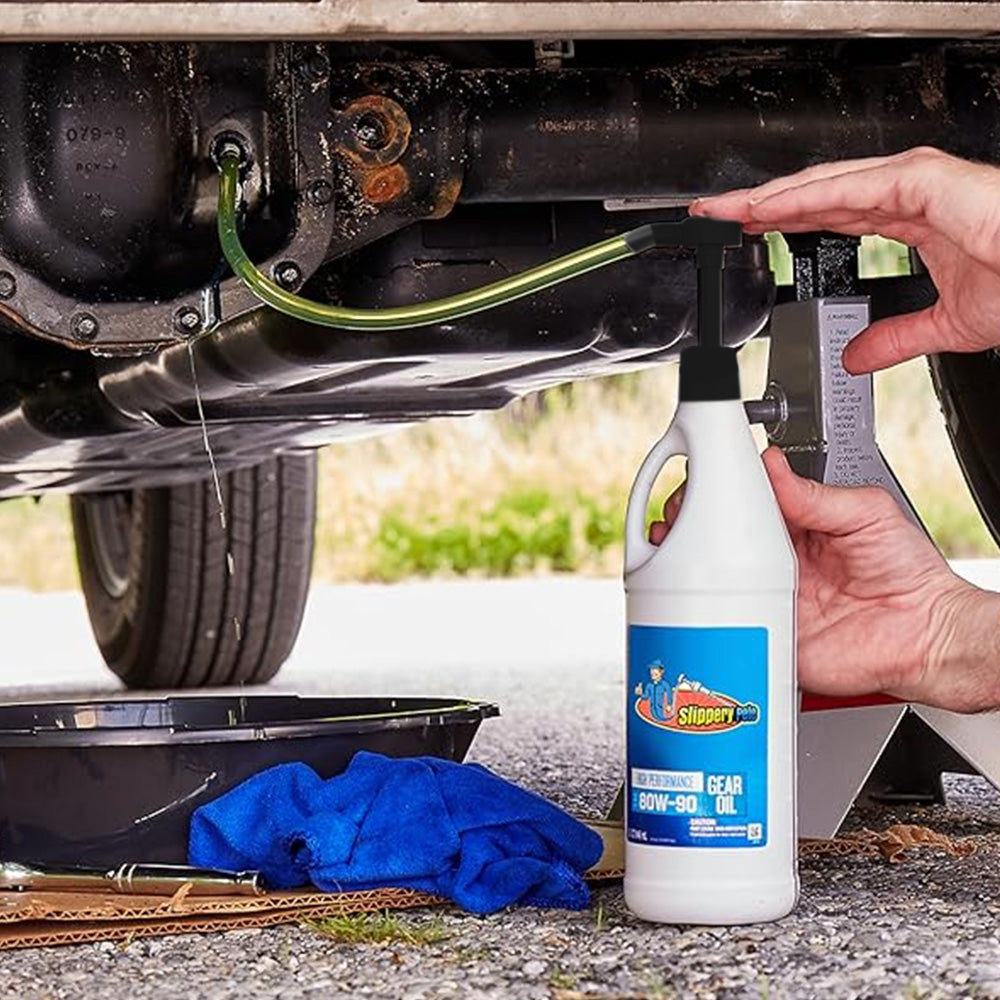 Manual Transfer Pump Gear Oil Fluid Transmission Hand Pump for Quart Bottles