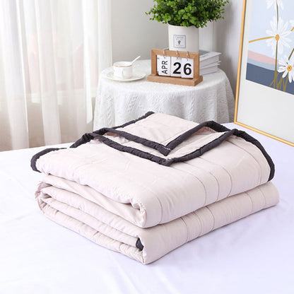 200 x 150cm Summer Blanket Washable Air-Conditioning Quilt Beige