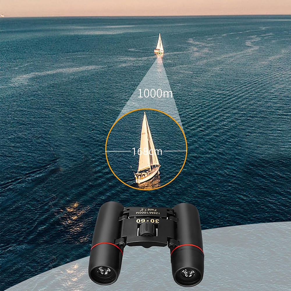 30x60 Compact Binoculars Small Binoculars for Bird Watching Travel Sightseeing